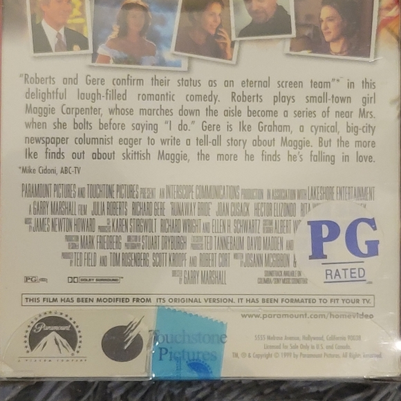 RUNAWAY BRIDE VHS Movie (1999) - Picture 4 of 7